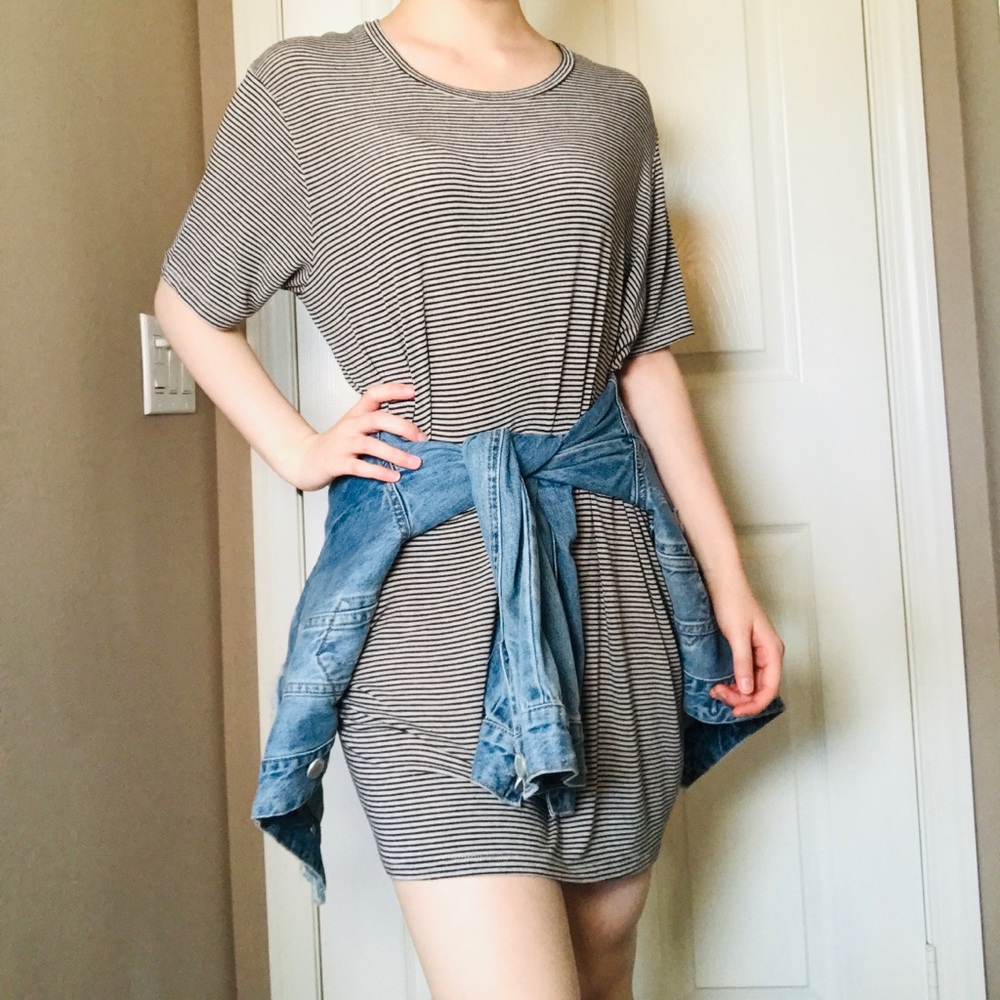 Brandy Melville Striped T-Shirt Dress
